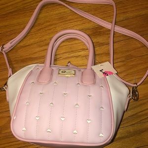 Baby pink Betsey Johnson bag